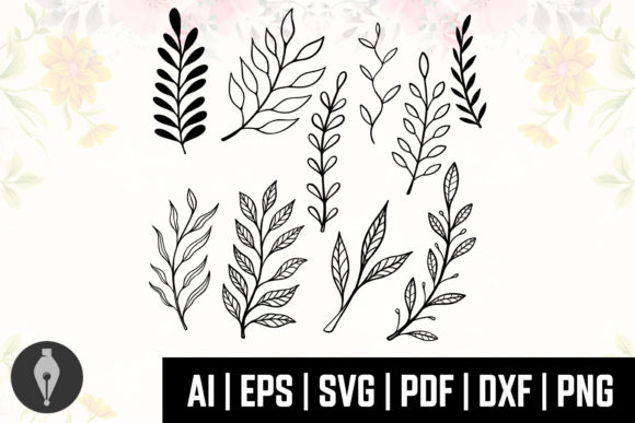 10 Floral Branches, Bundle