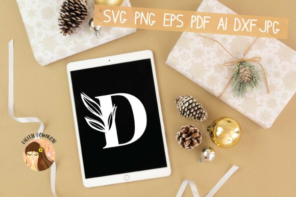 D – Floral Letter Design