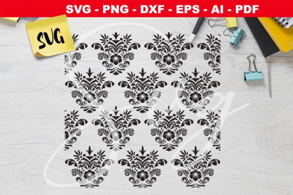 Damask Floral Baroque Ornament