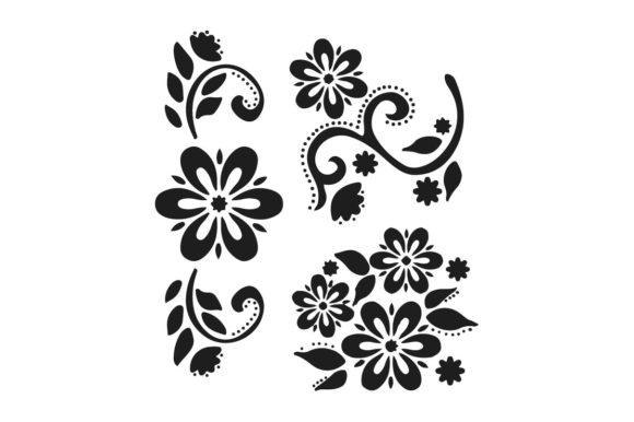 Floral Elements Leaves Branches
