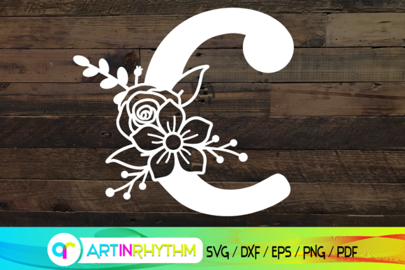 Floral Letter C, Alphabet