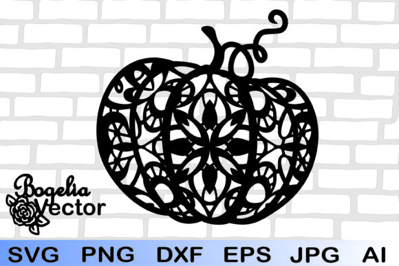 Pumpkin Fall Lace Pumpkin Cut File