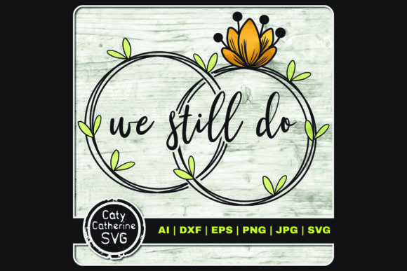We Still Do Floral Wedding Bands